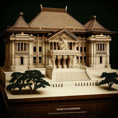 3D model Istana Negara in Singapore (STL)